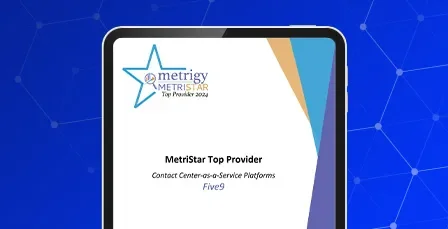Metrigy MetriStar Top Provider Award for CCaaS Platform